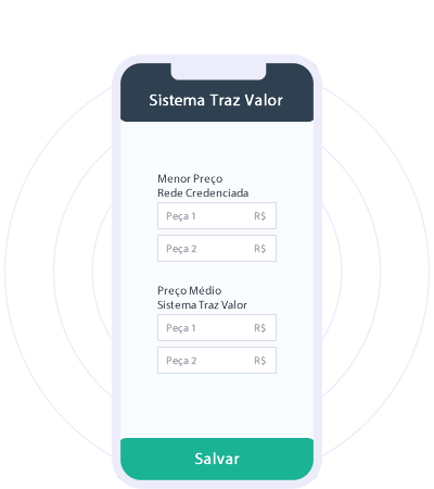 Lista de peças automotivas do catálogo completo Traz Valor